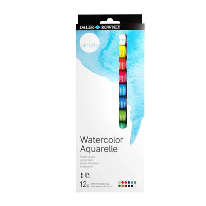 Tinta Aquarela 12 Cores