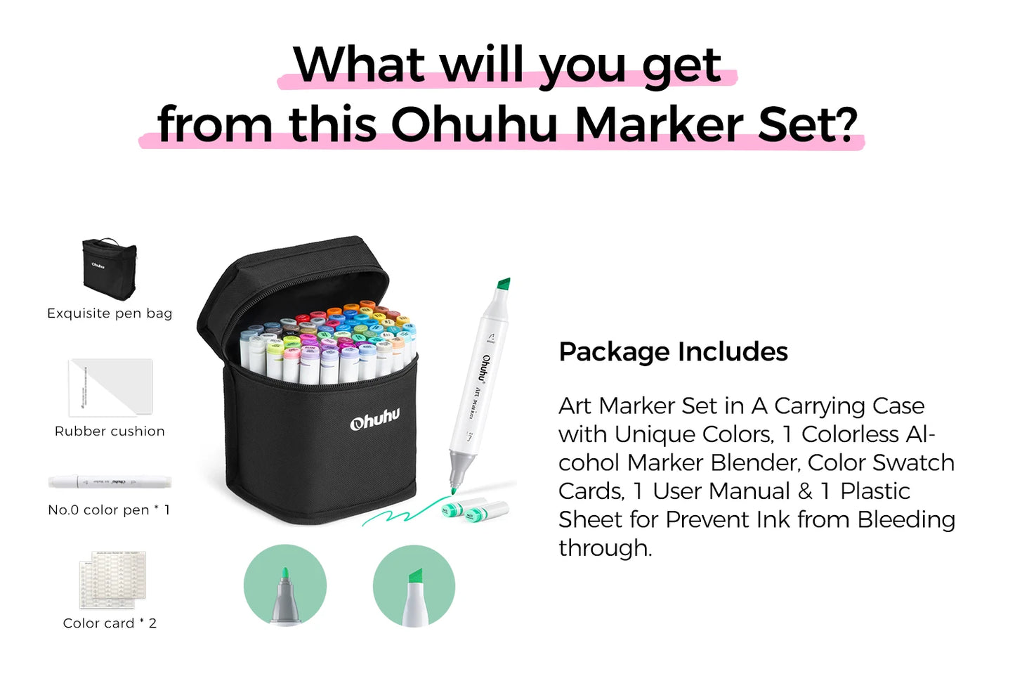 Ohuhu Oahu Marcador Pen Set