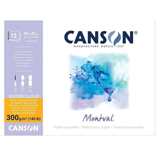 Bloco Aquarela Montval 12 Folhas 300g Canson